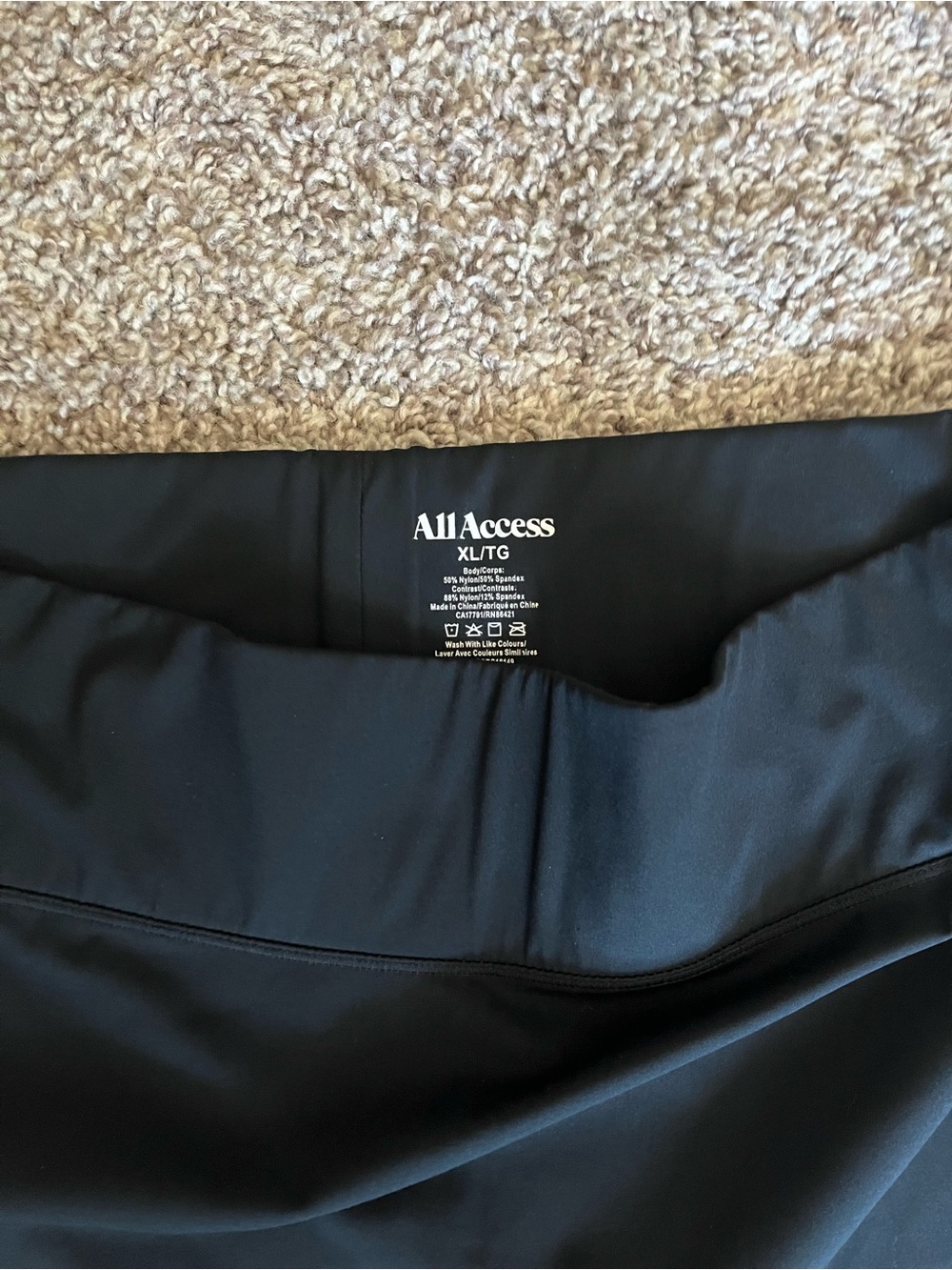 ALL ACCESS Black High-Rise Performance Leggings
